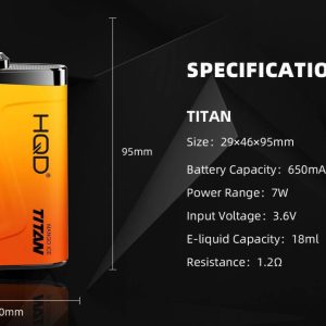 HQD TITAN 7000 тяг Малина лимон