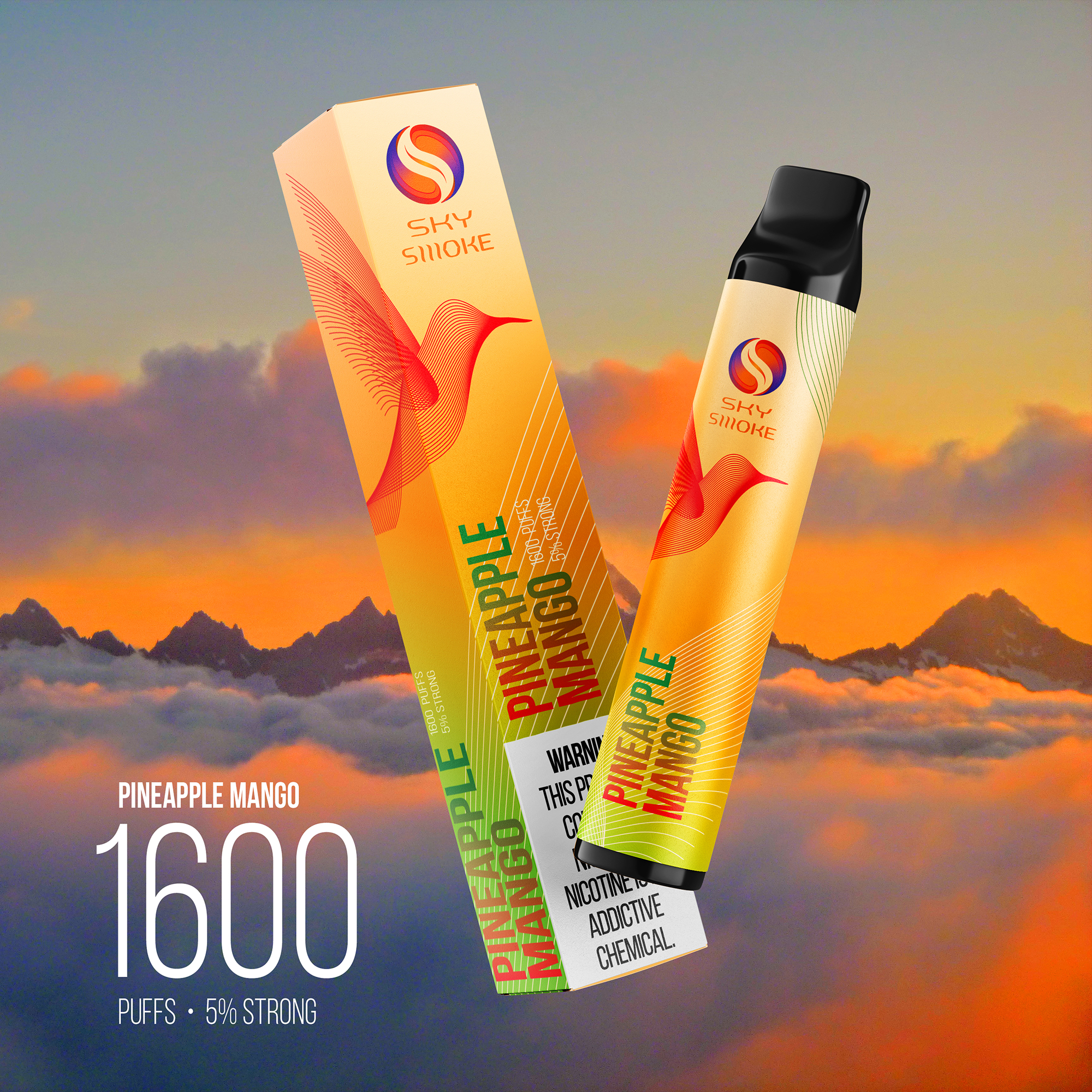 SKY SMOKE 1600 Pineapple Mango / Ананас Манго