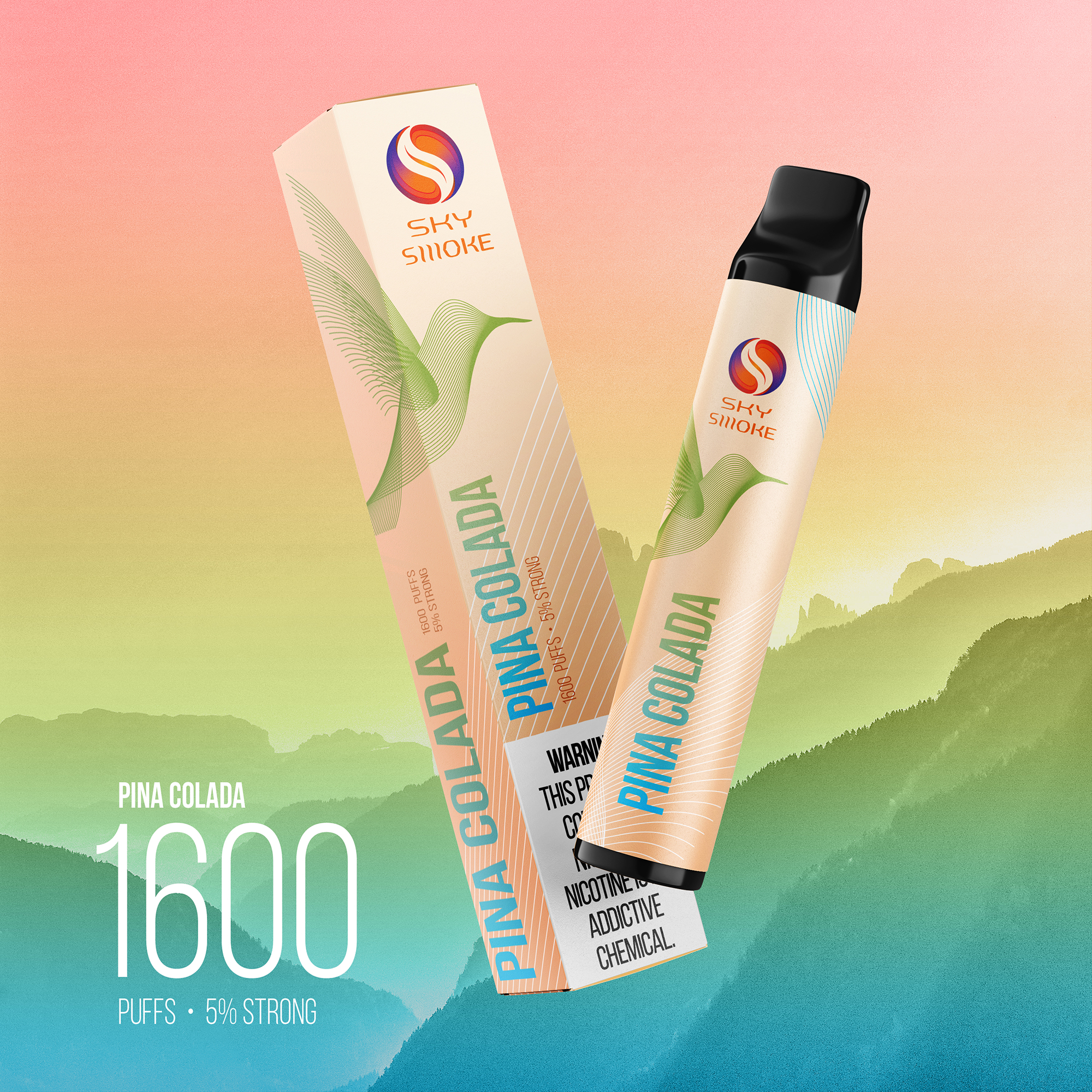 SKY SMOKE 1600 Pina Colada / Пина Колада