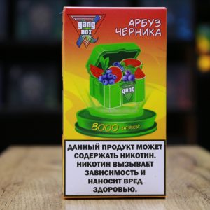 GANG  XBOX 8000 затяжек Арбуз Черника