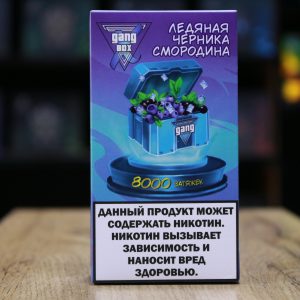 GANG  XBOX 8000 затяжек Ледяная Черника Смородина