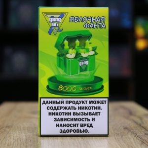 GANG  XBOX 8000 затяжек Яблочная Фанта