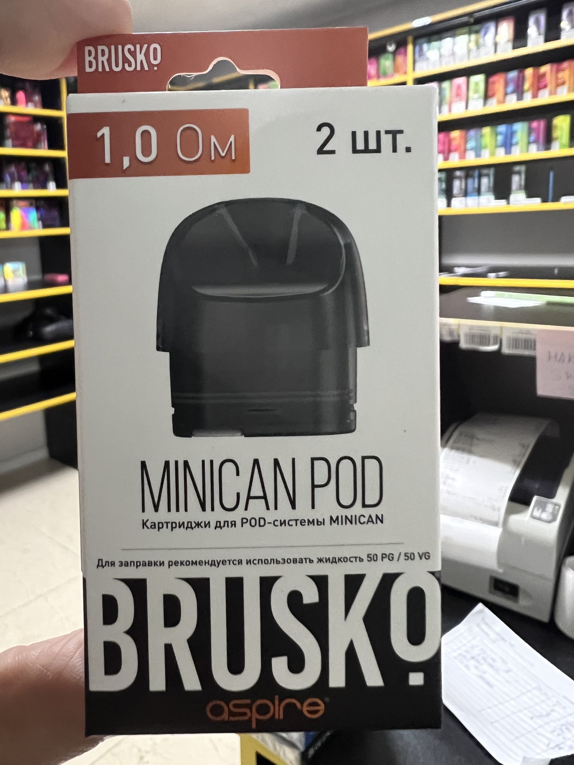 Картриджи для Pod системы Brusco aspire Minican 0,1 Ом 2шт (Черный)
