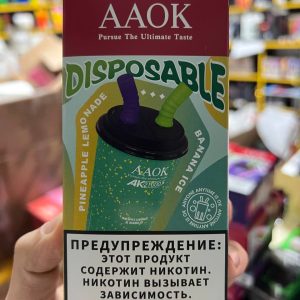 Электронная сигарета 2в1 AAOK 21000 Ананасовый Лимонад / Банан лед