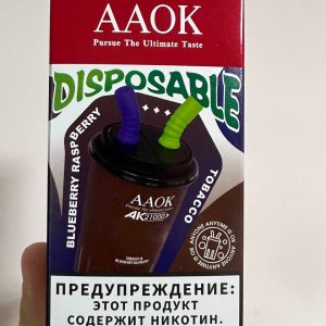 Электронная сигарета 2в1 AAOK 21000 тяг Табак / Черника Малина