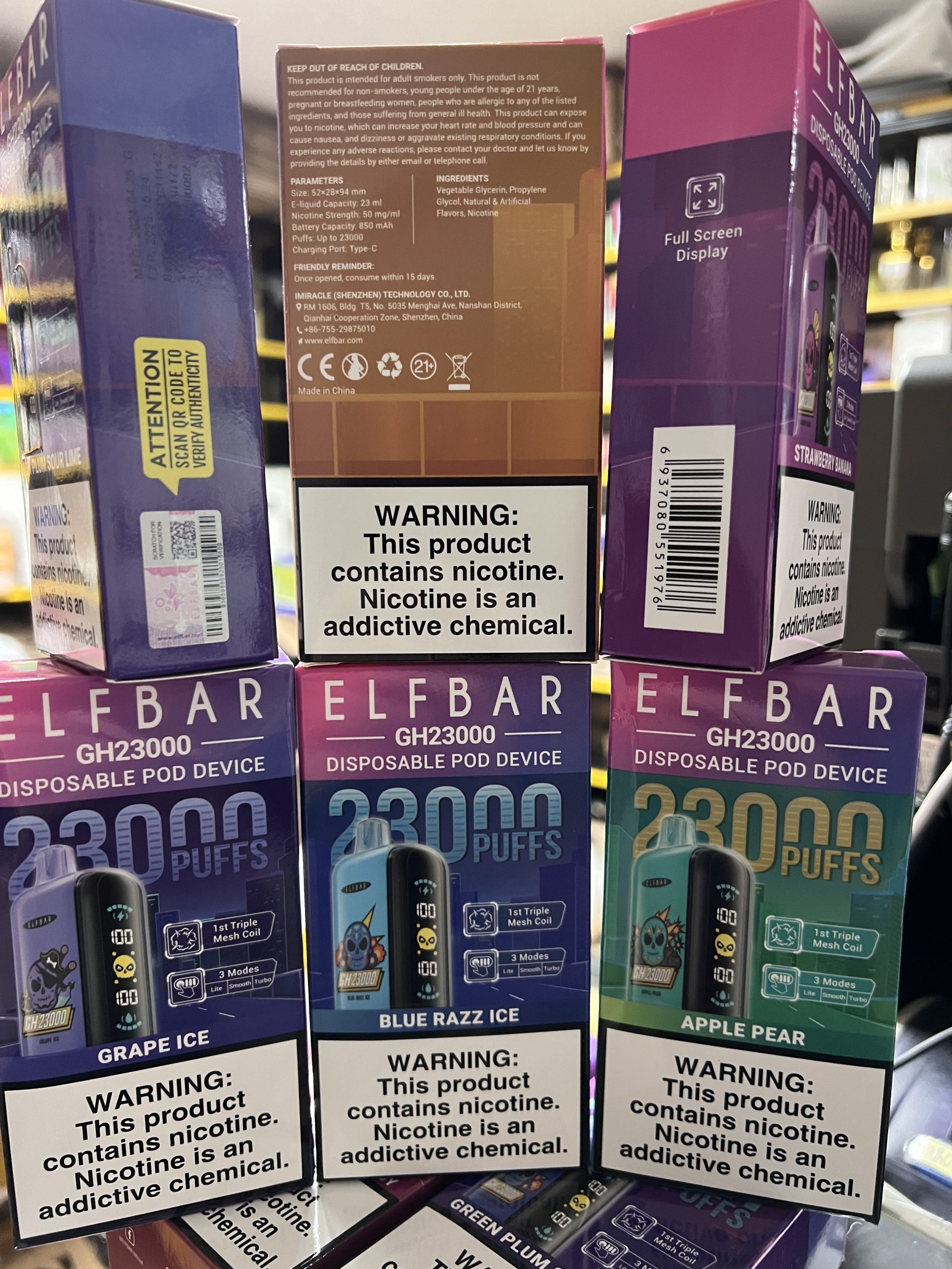 ELF BAR GH 23000 Grape Ice - Виноград лед