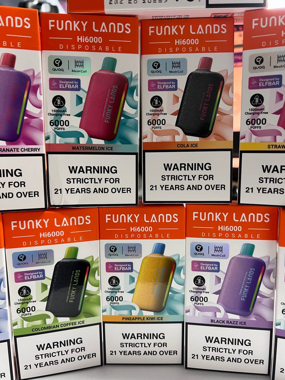 Funky Lands Hi6000 Pineapple Kiwi ice