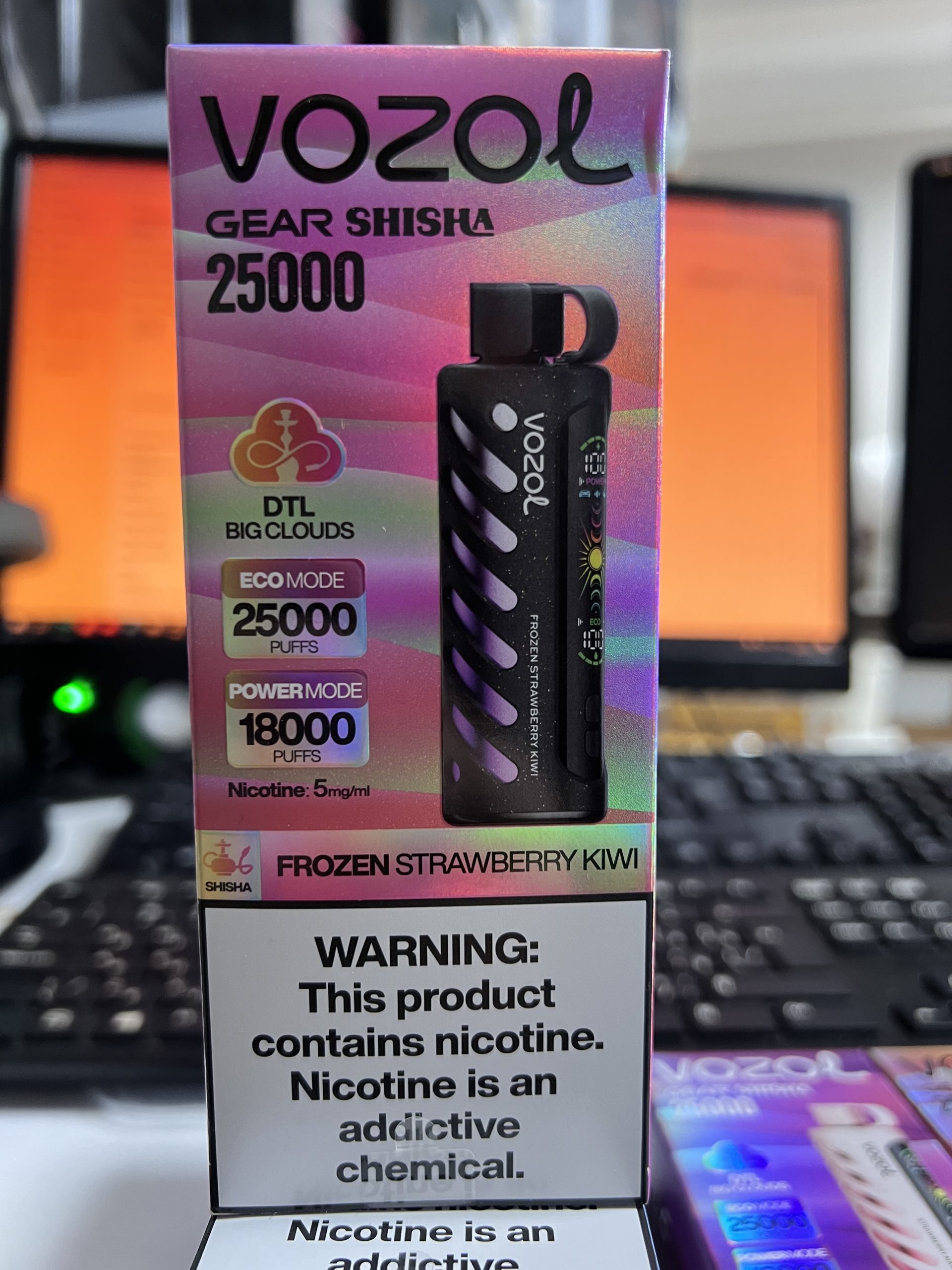 Vozol Gear Shisha 25000 Frozen Strawberry Kiwi