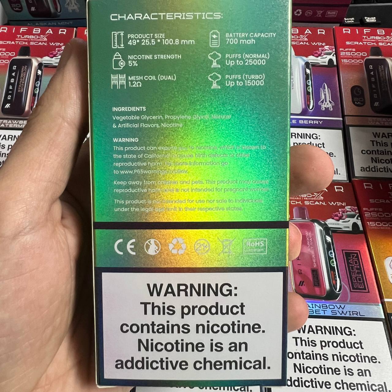 Rifbar 25000 Strawberry Mango