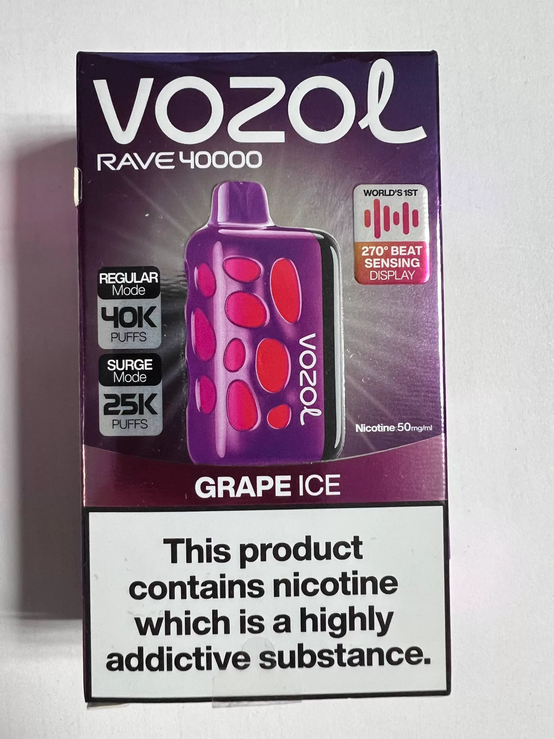 Vozol Rave 40000 Grape Ice