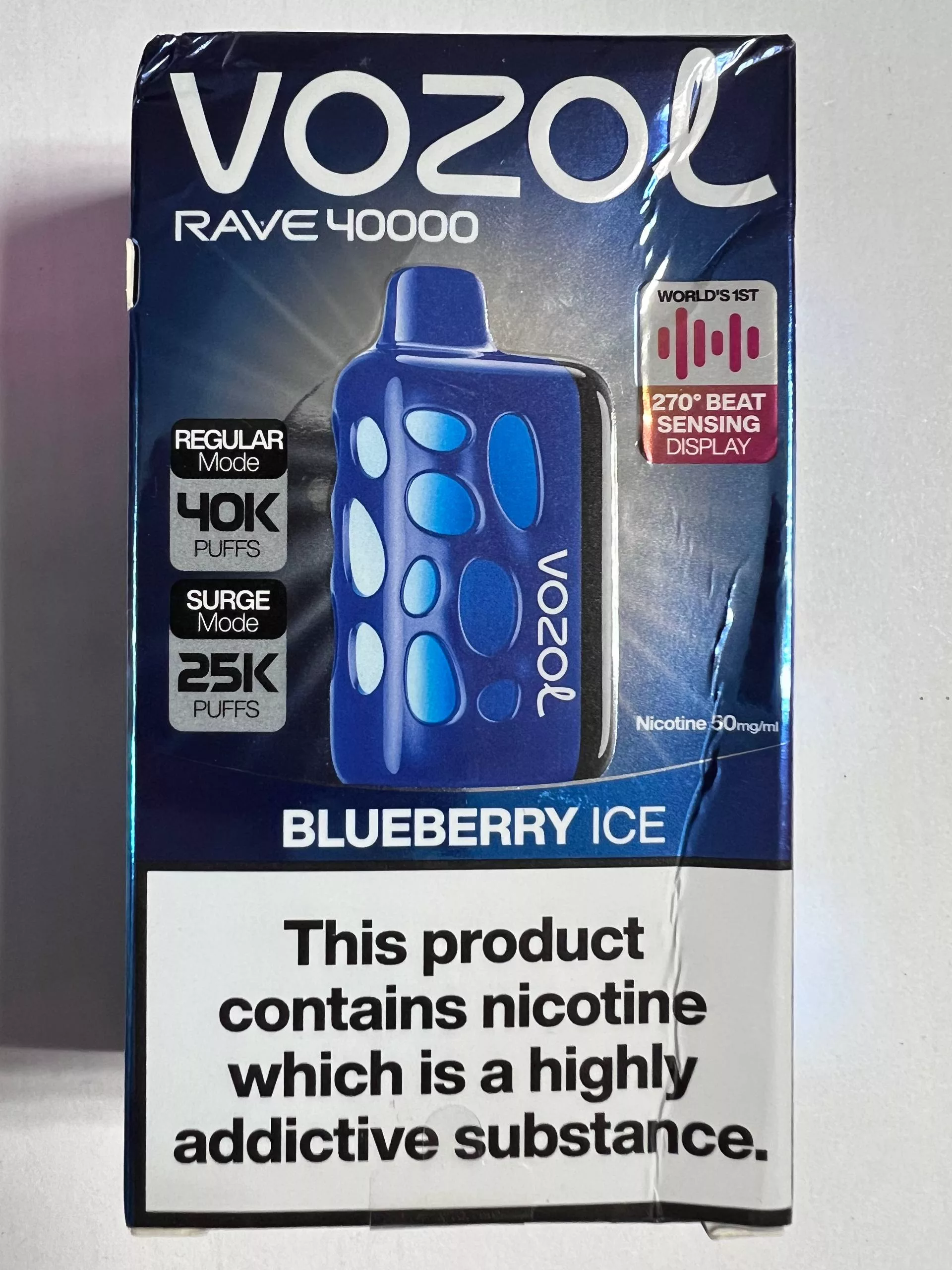 Vozol Rave 40000 Blueberry Ice
